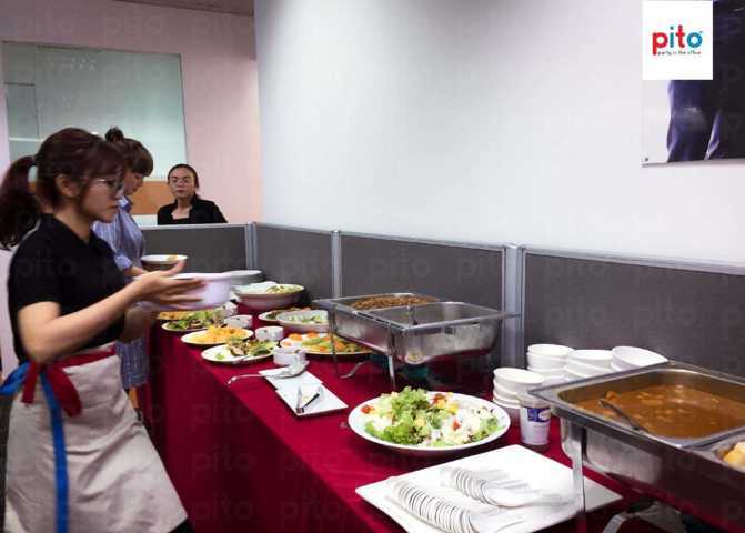 Setup tiệc buffet Syngenta