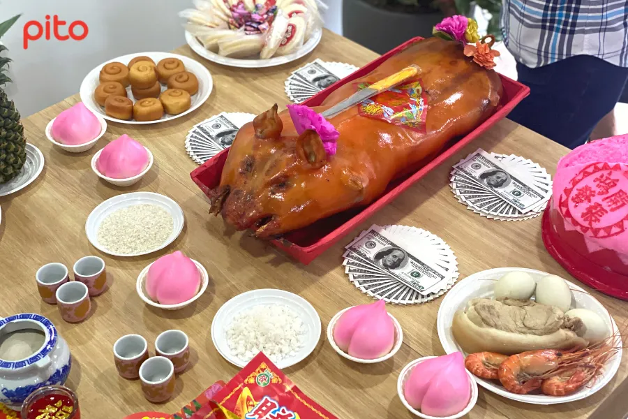 Mâm cúng khai trương