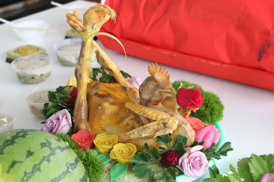 Gà cúng khai trương