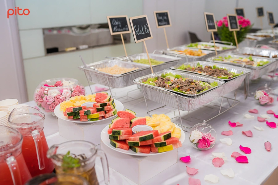 Quà 8/3 món ăn Buffet PITO