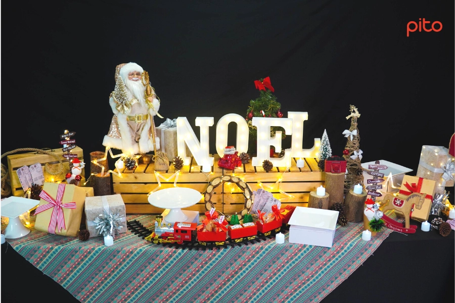 Trang trí Giáng sinh phong cách ông già Noel