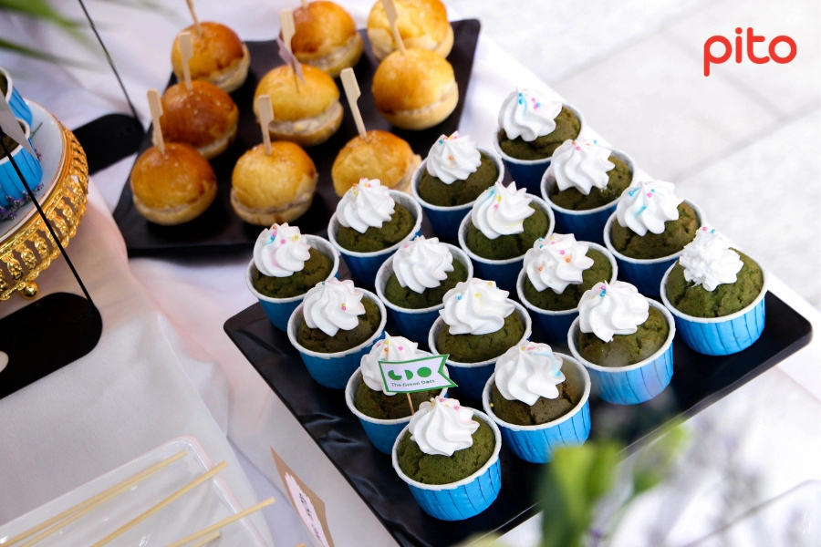 Bánh Cupcake trà xanh tea break