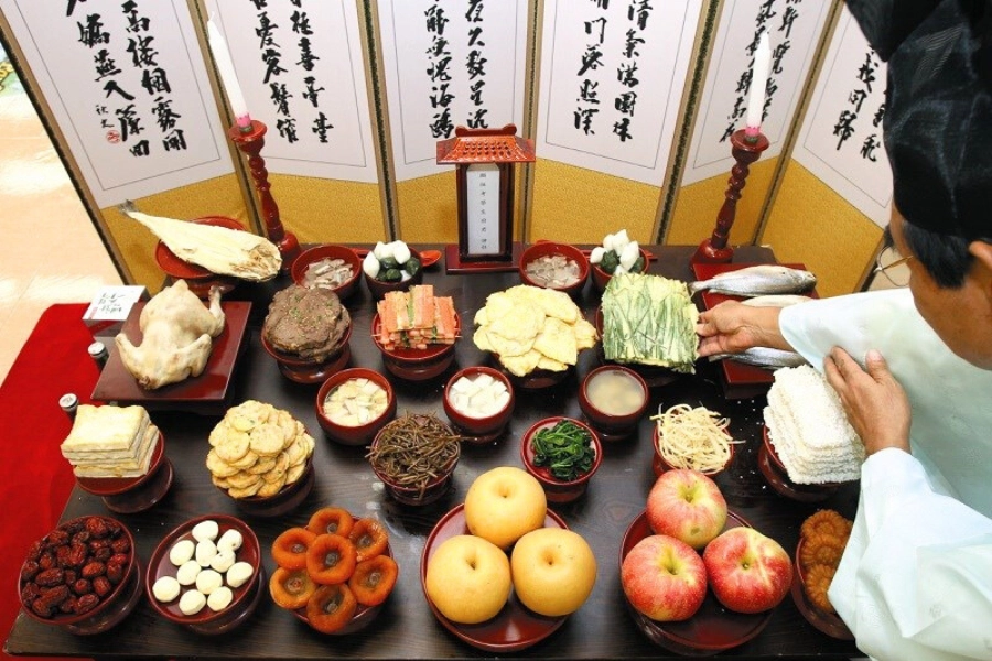 Mâm cỗ Trung thu ở Hàn Quốc
