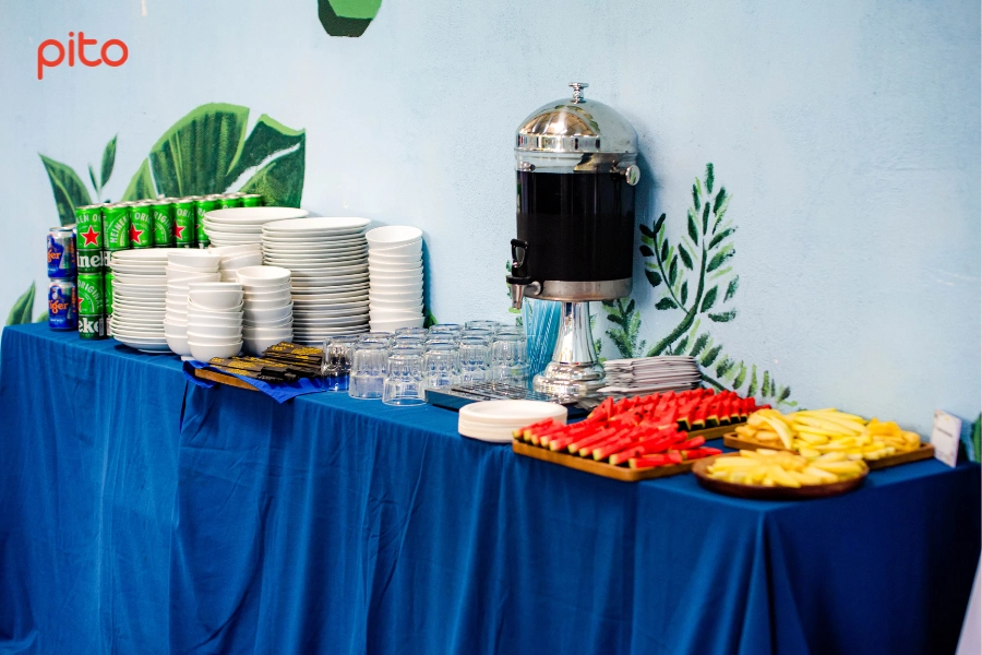 Bàn nước, dụng cụ ăn tiệc Buffet