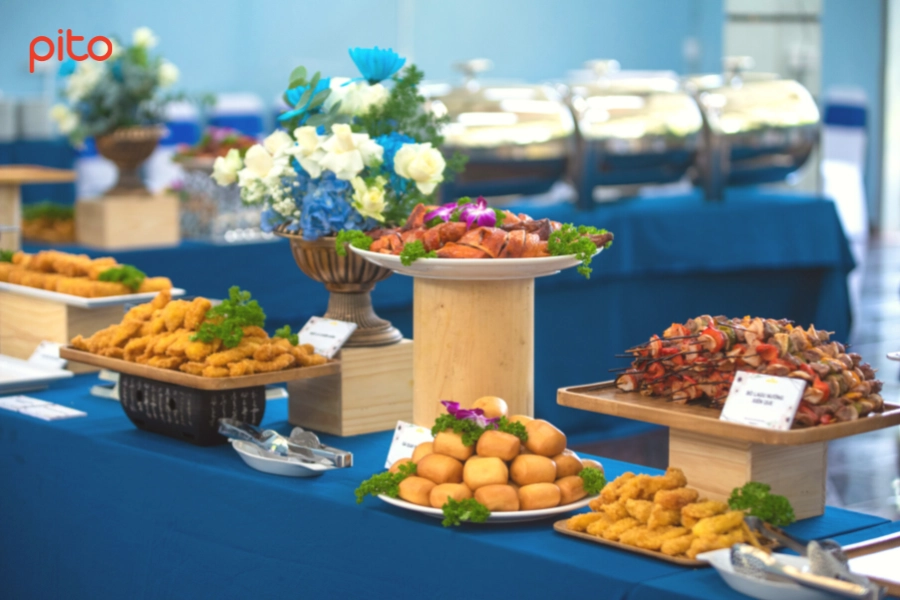 Bàn tiệc Buffet tại ĐH KHTN X PITO