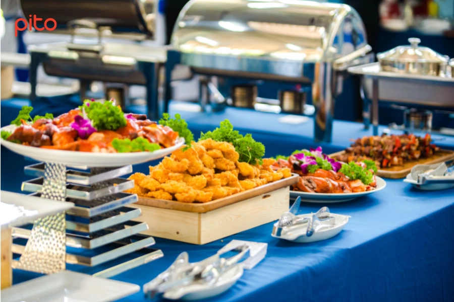 Bàn tiệc Buffet tại ĐH KHTN