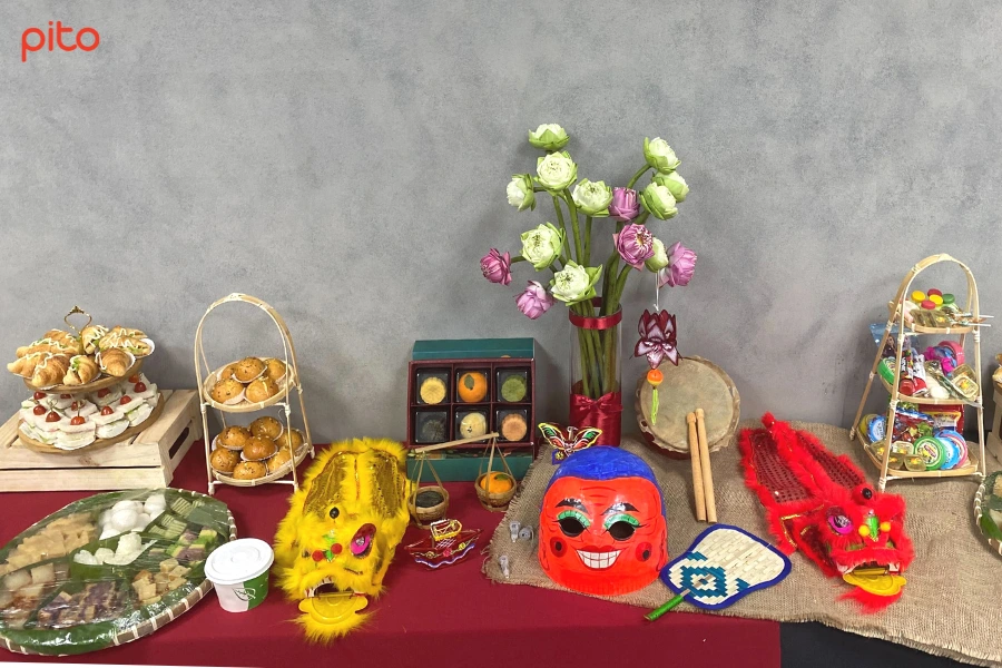 Bàn tiệc Tea break trang trí Trung thu tại Havas