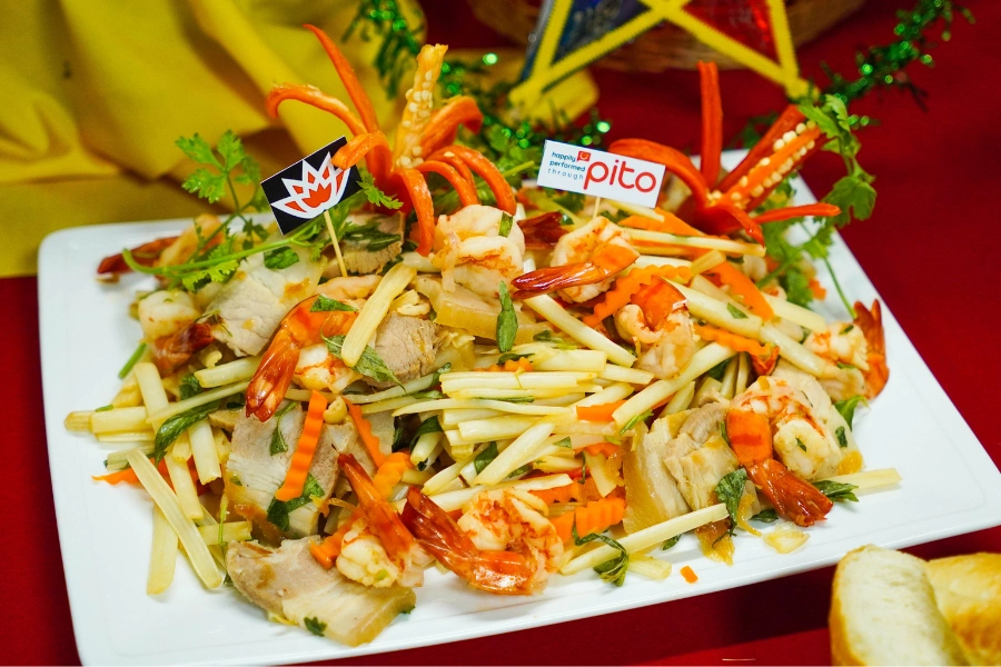 Gỏi ngó sen tôm thịt PITO