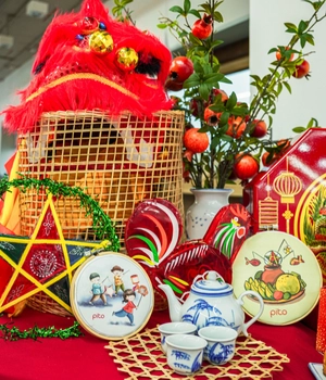 Tiểu cảnh trang trí Trung thu