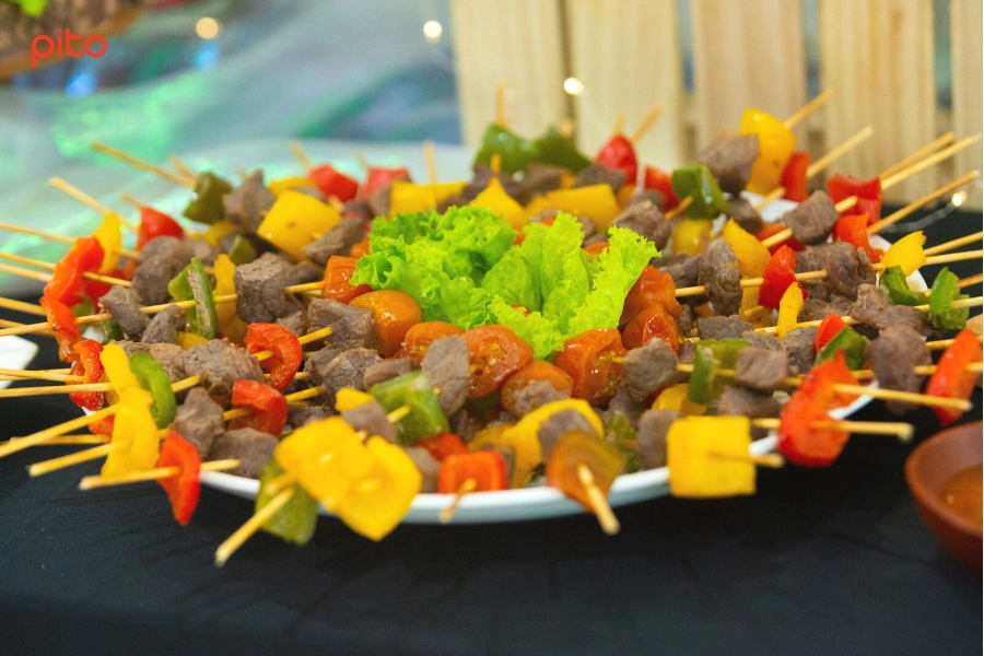 Xiên bò rau củ Finger Food