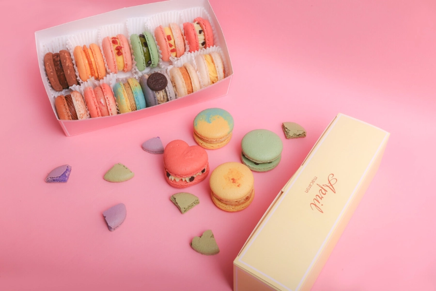 Set-banh-macaron-qua-20.10 Set bánh Macaron làm quà 20/10
