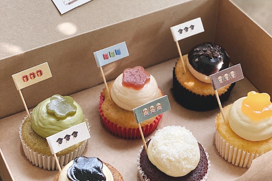 Set-cupcake-qua-20.10 Set Cupcake làm quà 20/10