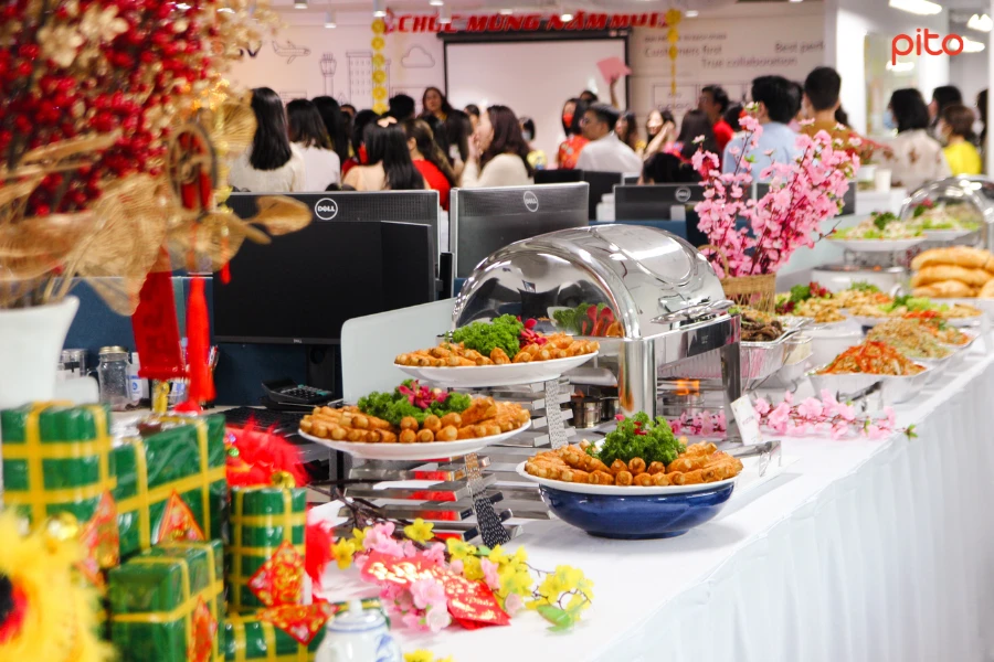 Bàn tiệc Buffet Tất niên DSV PITO