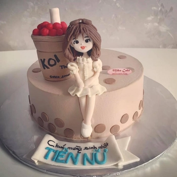 Bánh kem hình trà sữa