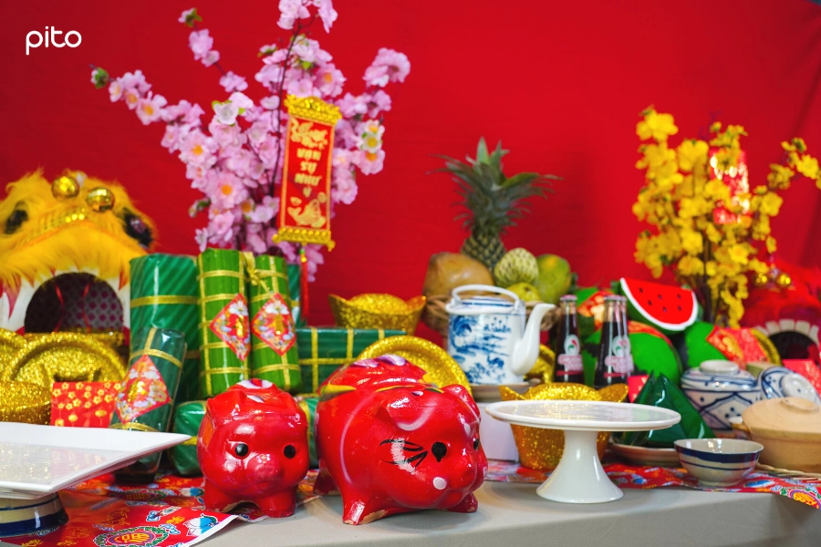 Heo đất trang trí Tết