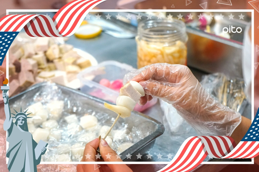 Lam-xien-cha-PITO Làm xiên chả - PITO