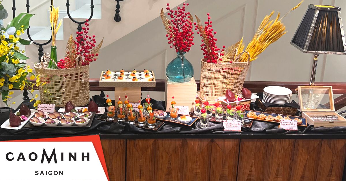Bàn tiệc Finger Food khai trương tại Cao Minh Sài Gòn - PITO