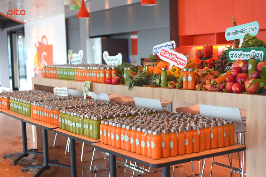 Đại tiệc nước ép tại Shopee - PITO