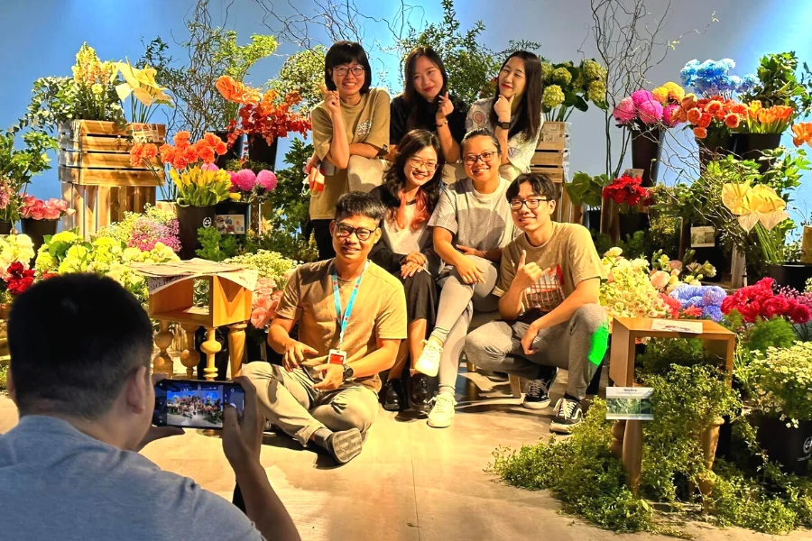 Vườn hoa tại Zalo