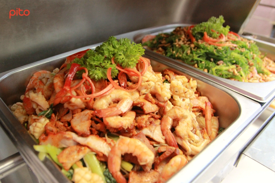 Bún gạo xào hải sản - PITO
