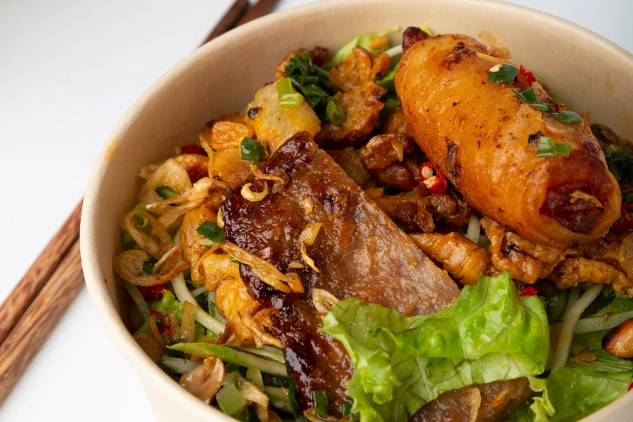 Bun-thit-nuong-PITO-Cloud-Canteen Bún thịt nướng ăn trưa văn phòng PITO Cloud Canteen