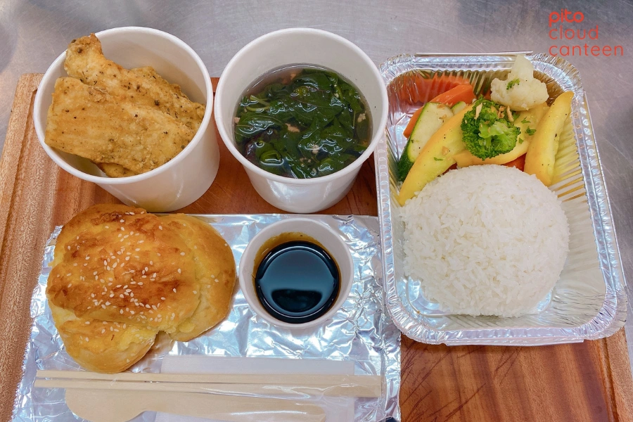 Thực đơn cơm văn phòng cá chiên xù - PITO Cloud Canteen