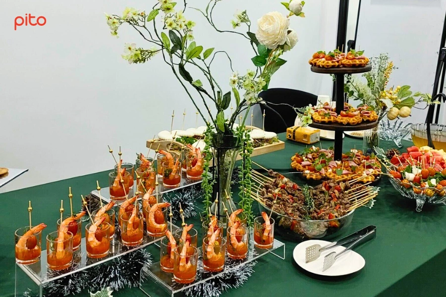 Bàn tiệc Finger Food trang trí đẹp - PITO