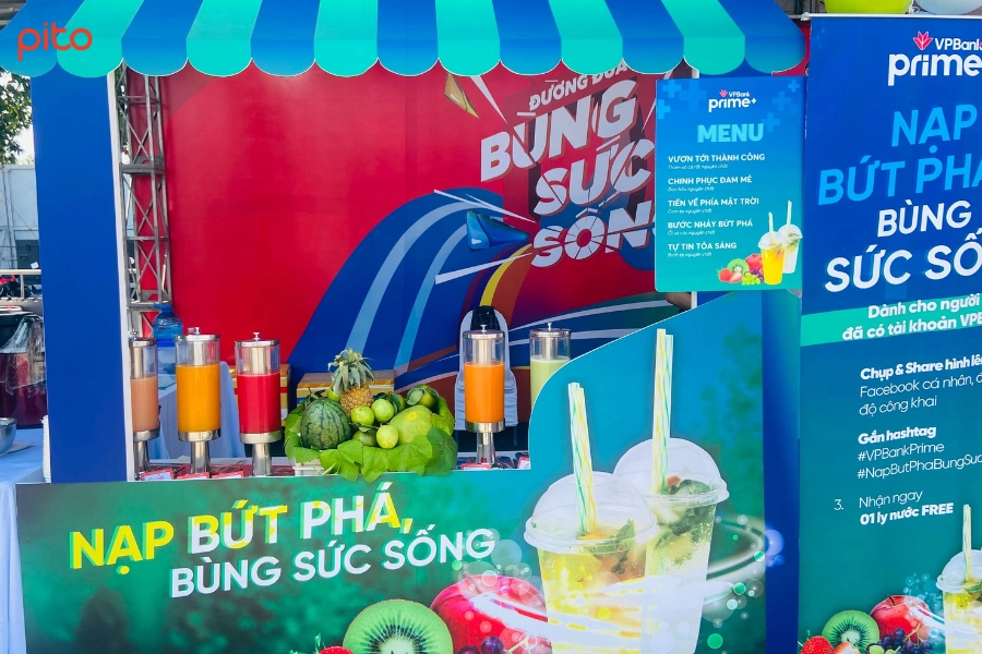 Live station xe nước ép cho tiệc Happy Hour - PITO