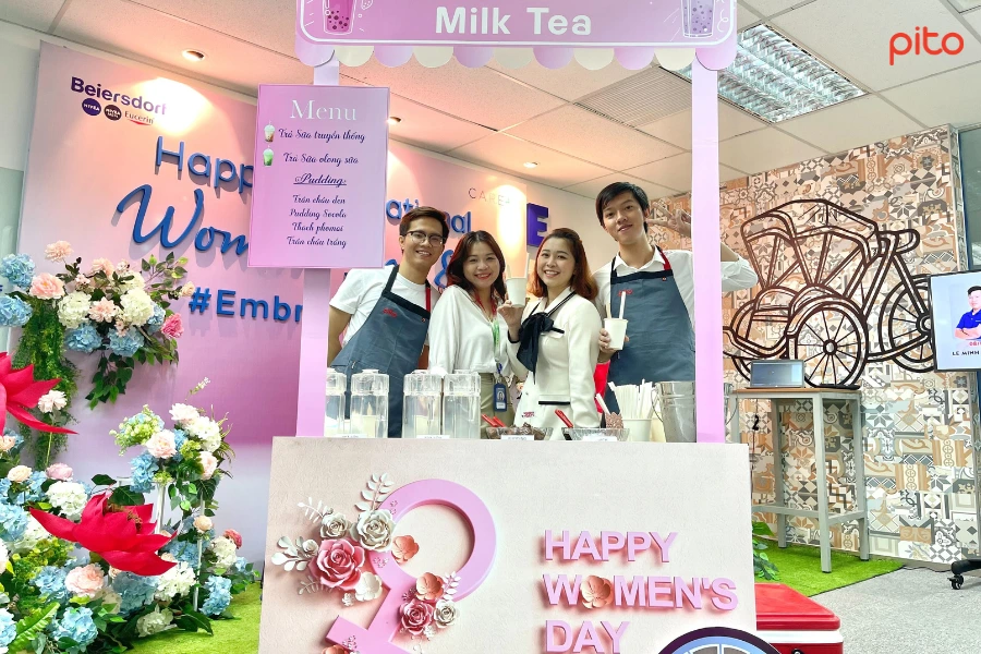 Live station xe trà sữa cho tiệc Happy Hour - PITO