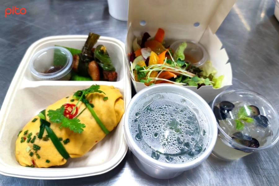 Các phần meal pack dành cho nhân viên vào thời gian Happy Hour - PITO