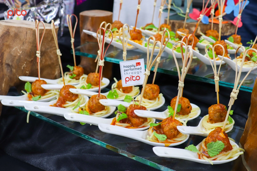 Mì Ý thịt viên Finger Food