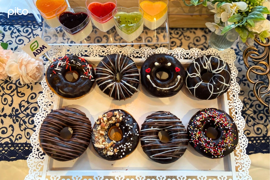 Bánh donut chocolate