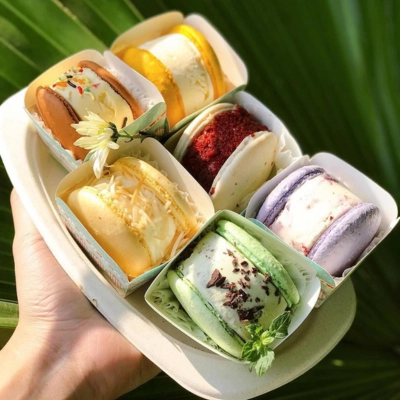 Bánh macaron kẹp kem