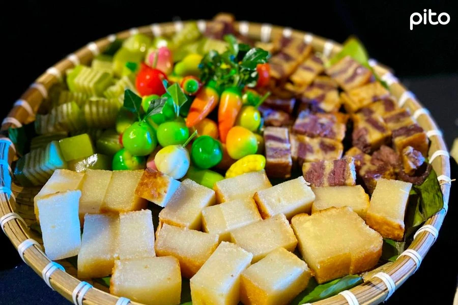 Pha-Co-Trung-Thu Mâm bánh đậu xanh, bánh khoai mì... ngọt ngào "xuất hiện" tại văn phòng