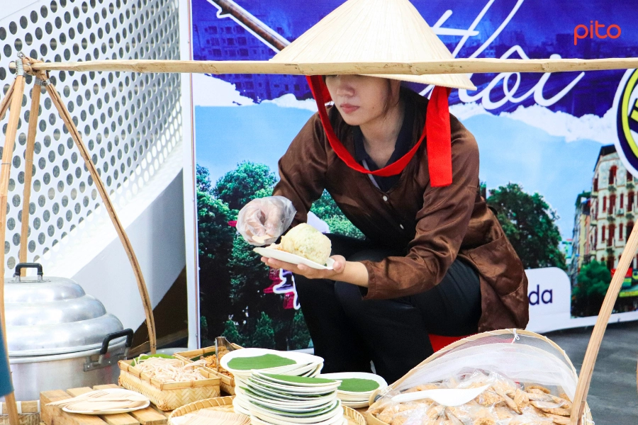 Xôi ăn sáng tại văn phòng