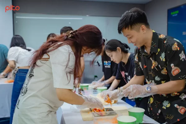 Không khí vui vẻ trong cuộc thi
