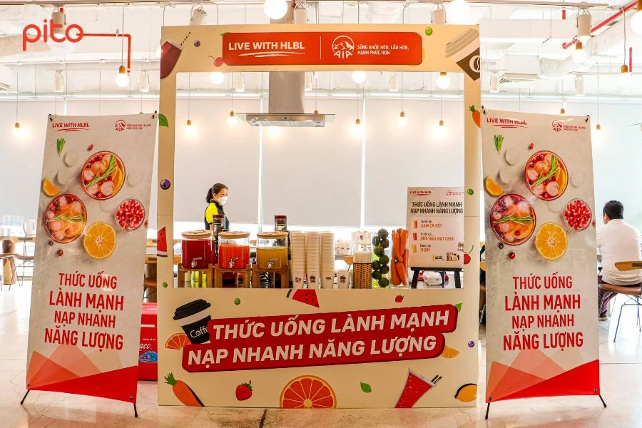 Xe nước ép tại văn phòng AIA