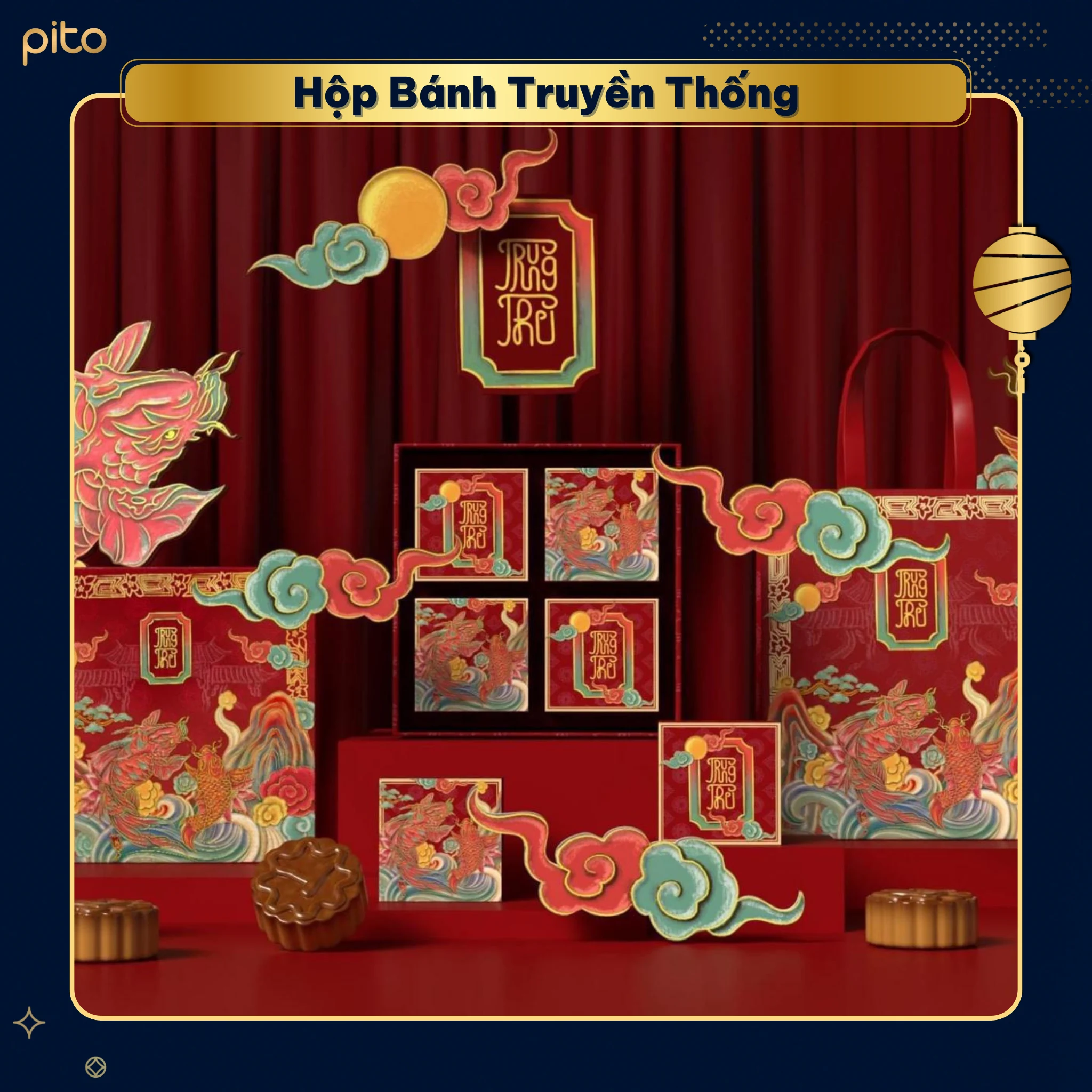 Hộp bánh Trung Thu truyền thống