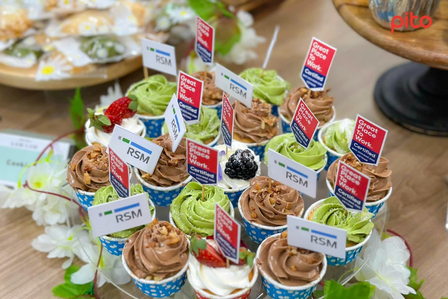 Bánh cupcake ngon miệng và bắt mắt