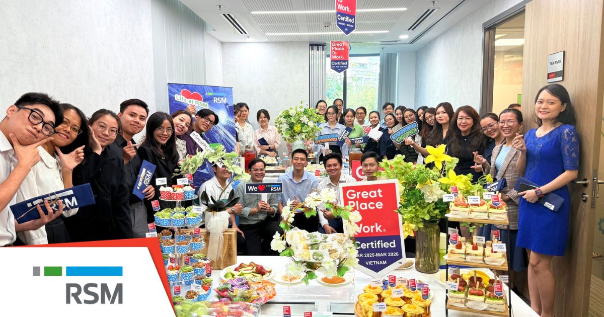 Tea Break ăn mừng giải thưởng Great Place to Work của RSM