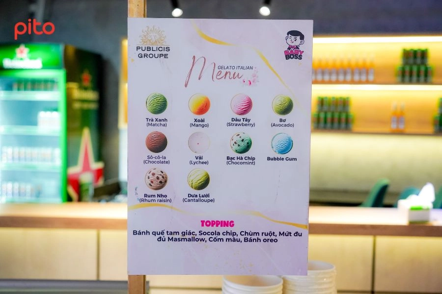 quay-kem-topping-hap-dan Quầy kem và topping hấp dẫn