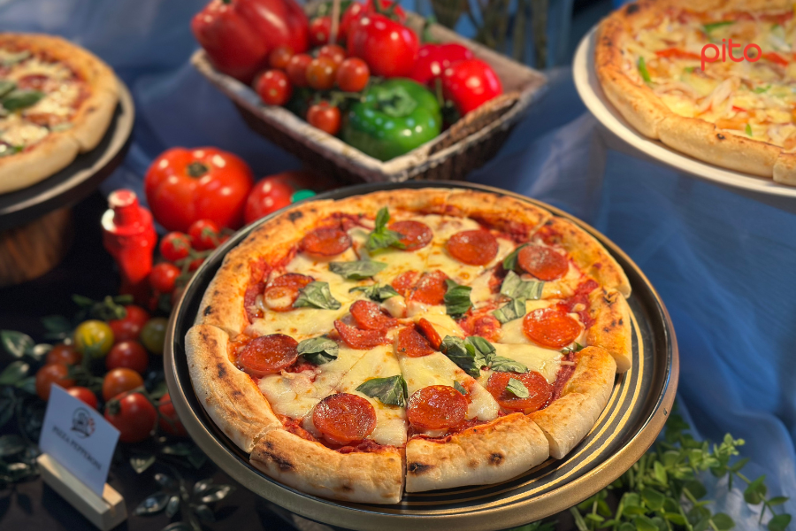 Tiệc pizza tại văn phòng