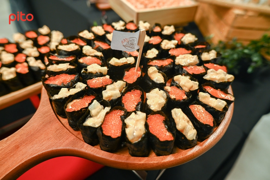 Thực đơn sushi đa dạng và chỉn chu