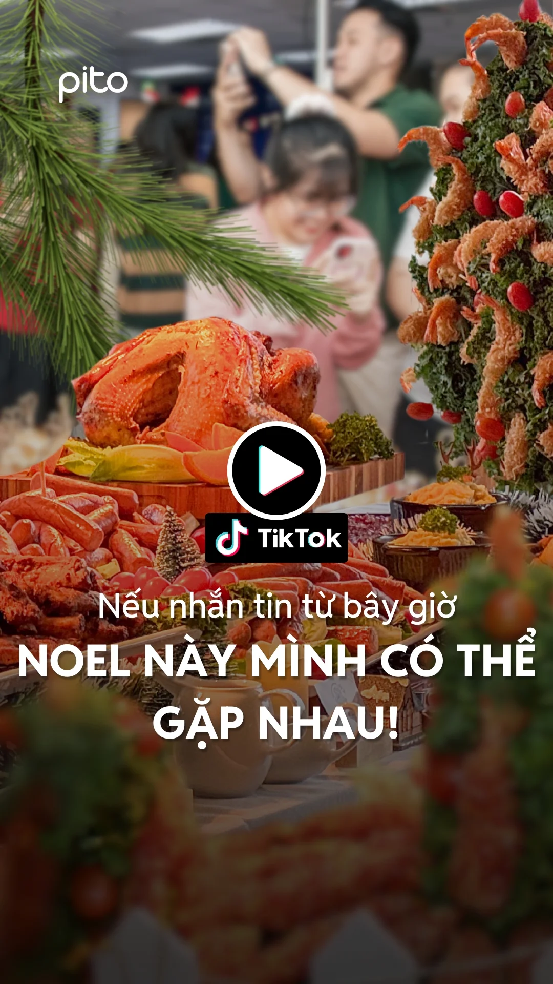 Thumbnail tiktok tiệc noel