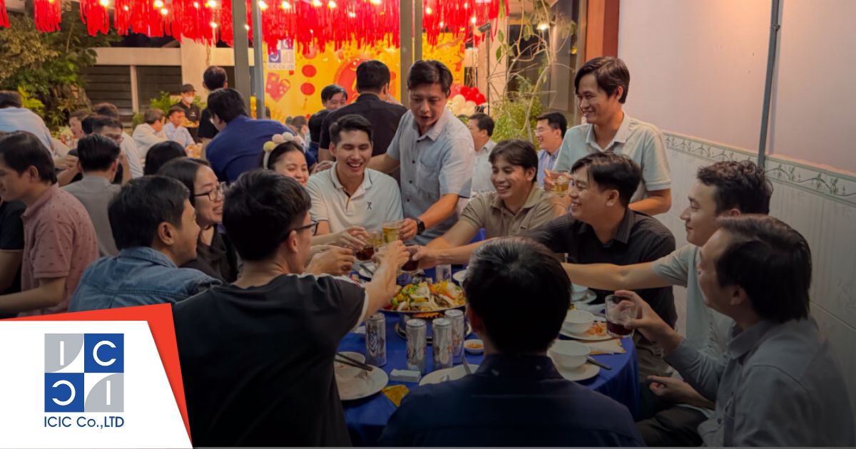 Tiệc bàn Công ty ICIC ấm cúng mà “không hề lỗi mốt” dịp cuối năm 