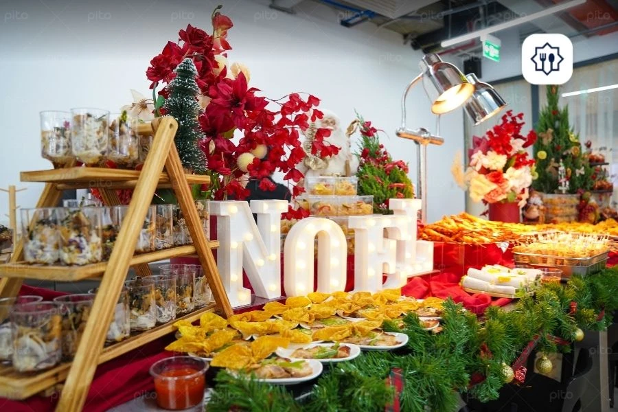 Tiệc Tea Break Finger Food Giáng Sinh Công Ty PITO
