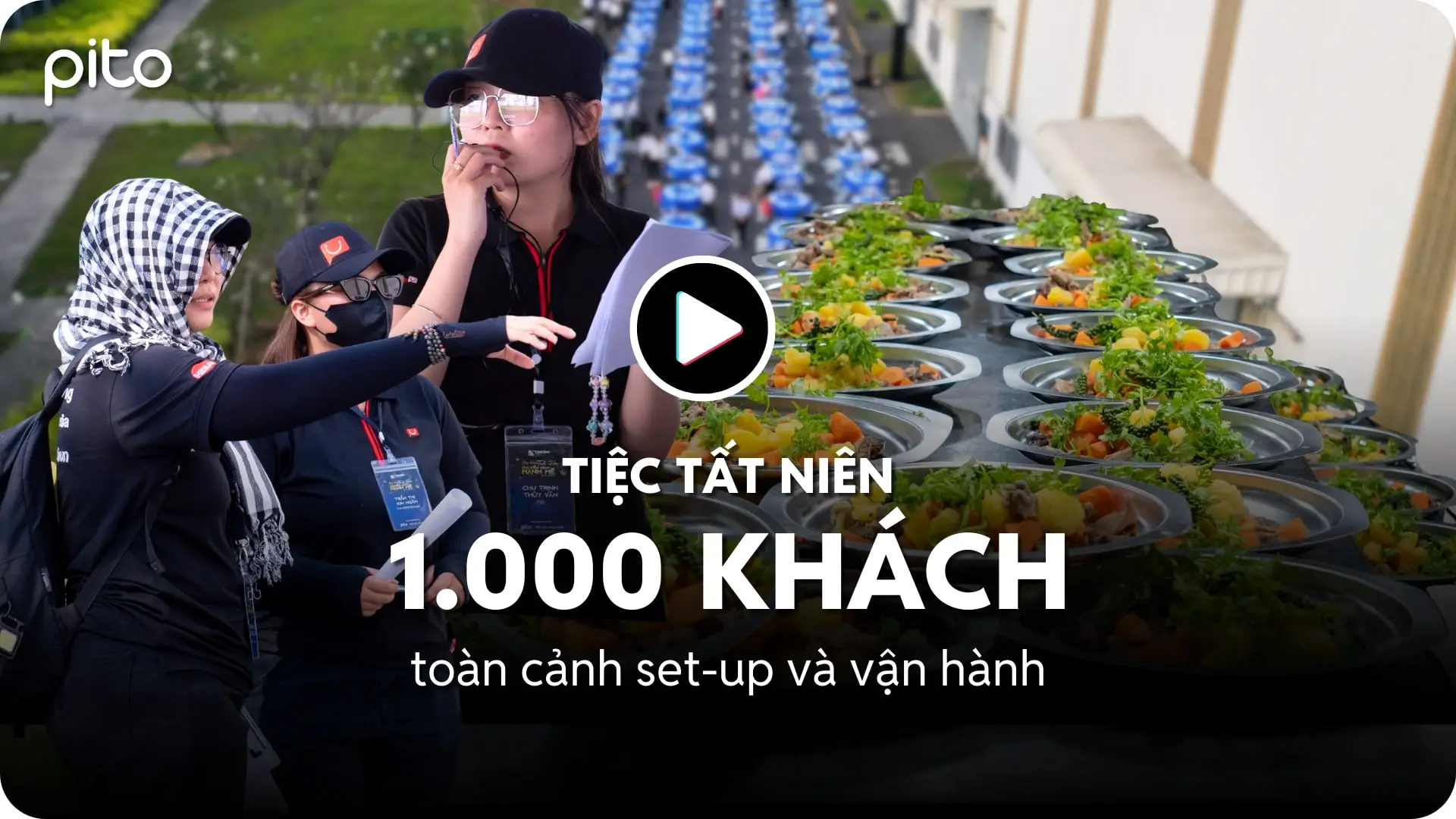 Setup Tiệc Tất niên nhà máy 1000 khách PITO