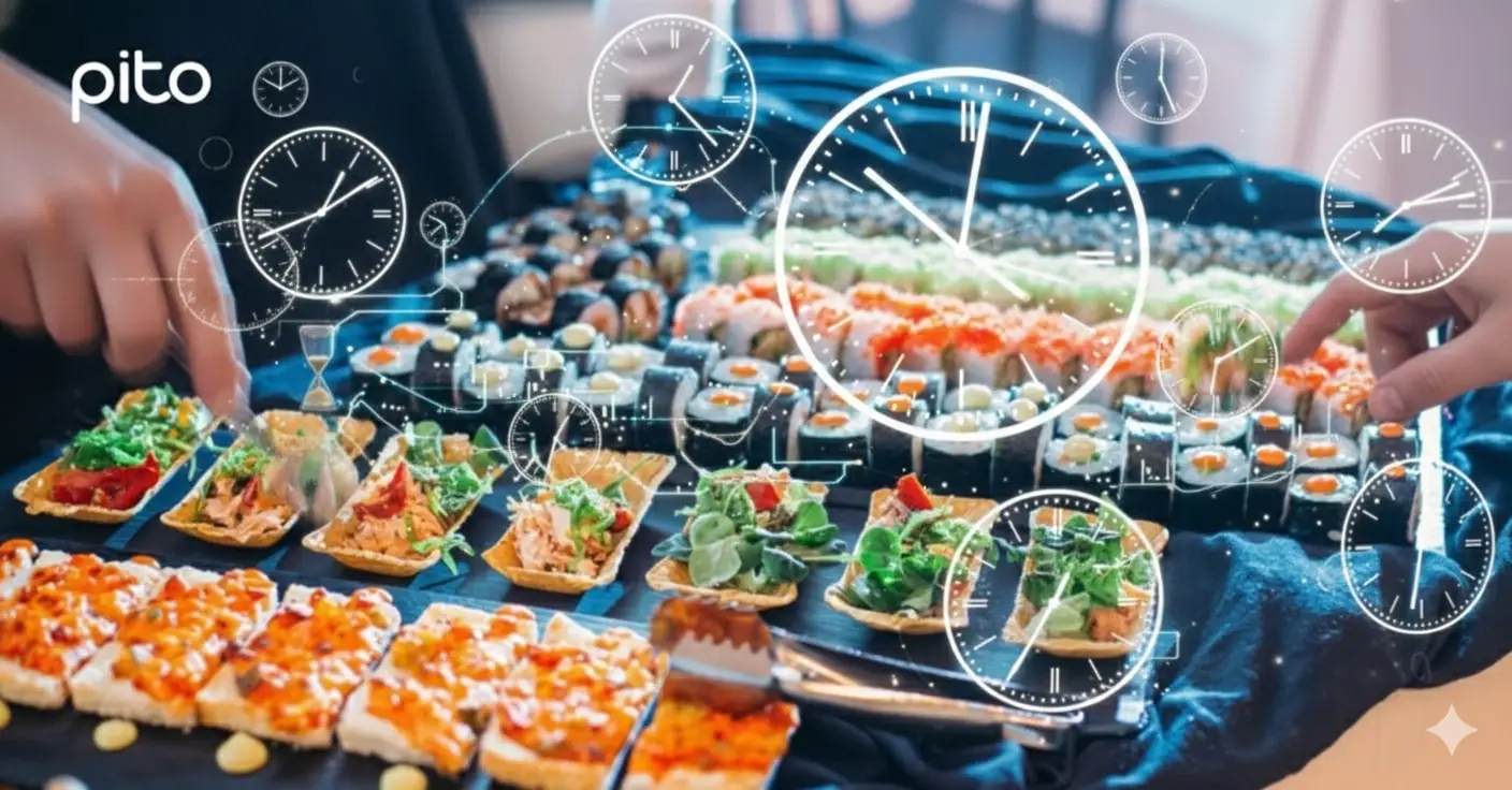 Time Flowing trong Catering tiệc tận nơi PITO