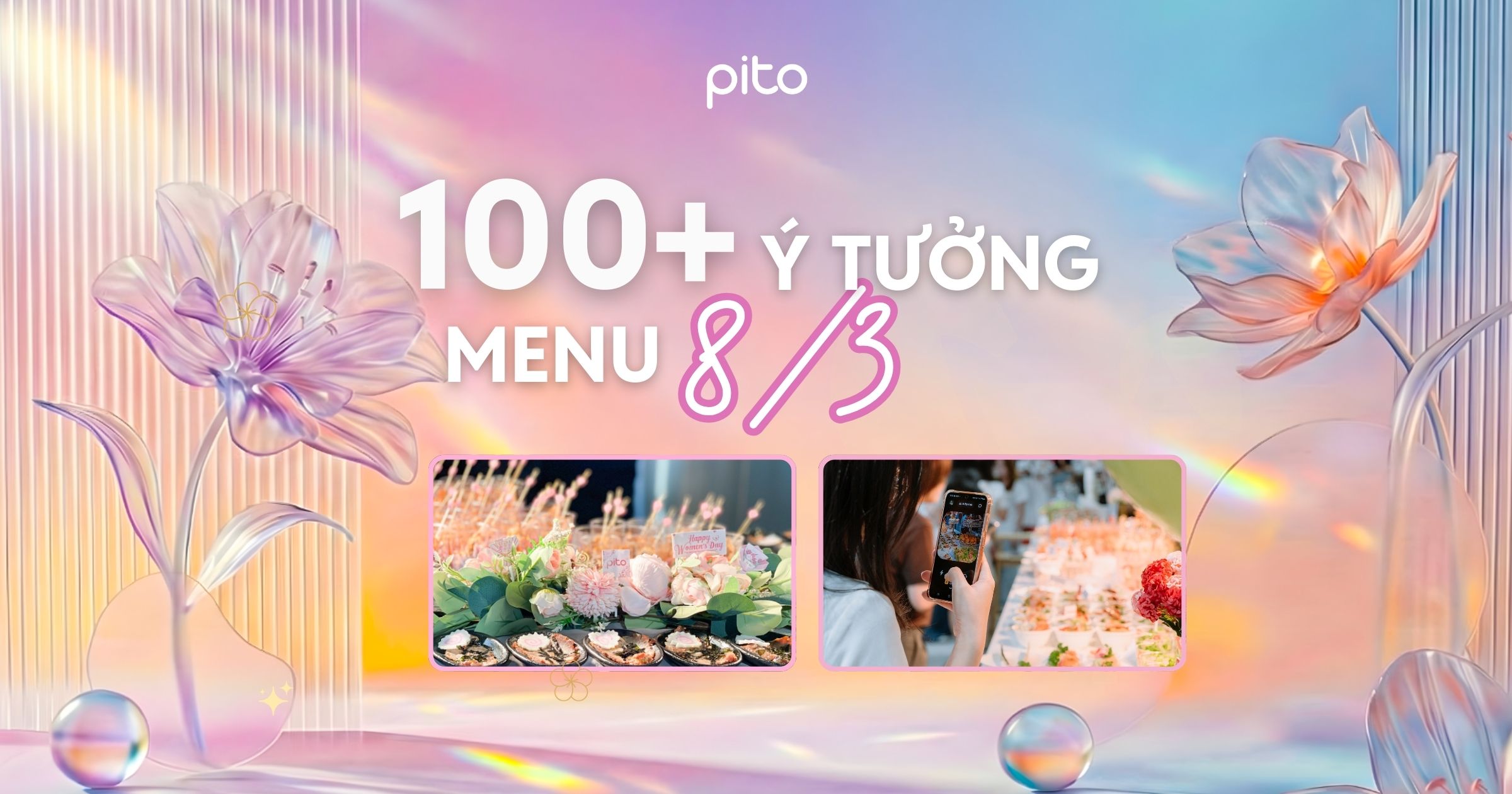 menu tiệc 8/3