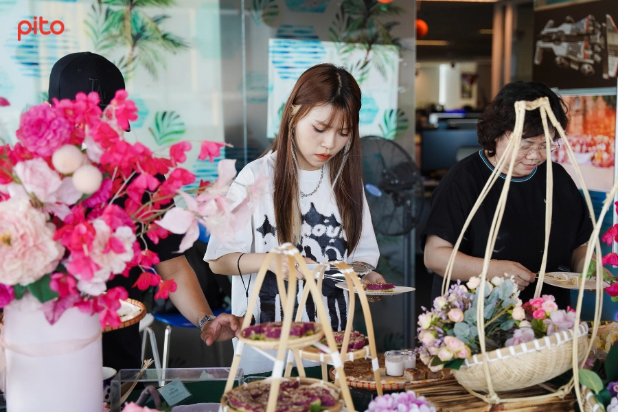 Đặt tiệc tea break bánh quê